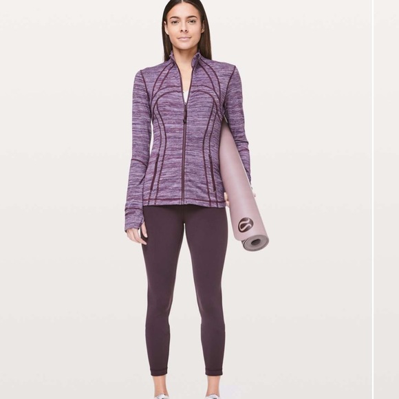 lululemon athletica Jackets & Blazers - • Lululemon • Define Zip Up Athletic Jacket Edge Stripe Jacquard Purple 4 Womens